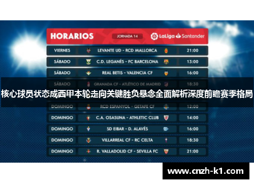 核心球员状态成西甲本轮走向关键胜负悬念全面解析深度前瞻赛季格局 核心球员状态成西甲本轮走向关键胜负悬念全面解析深度前瞻赛季格局